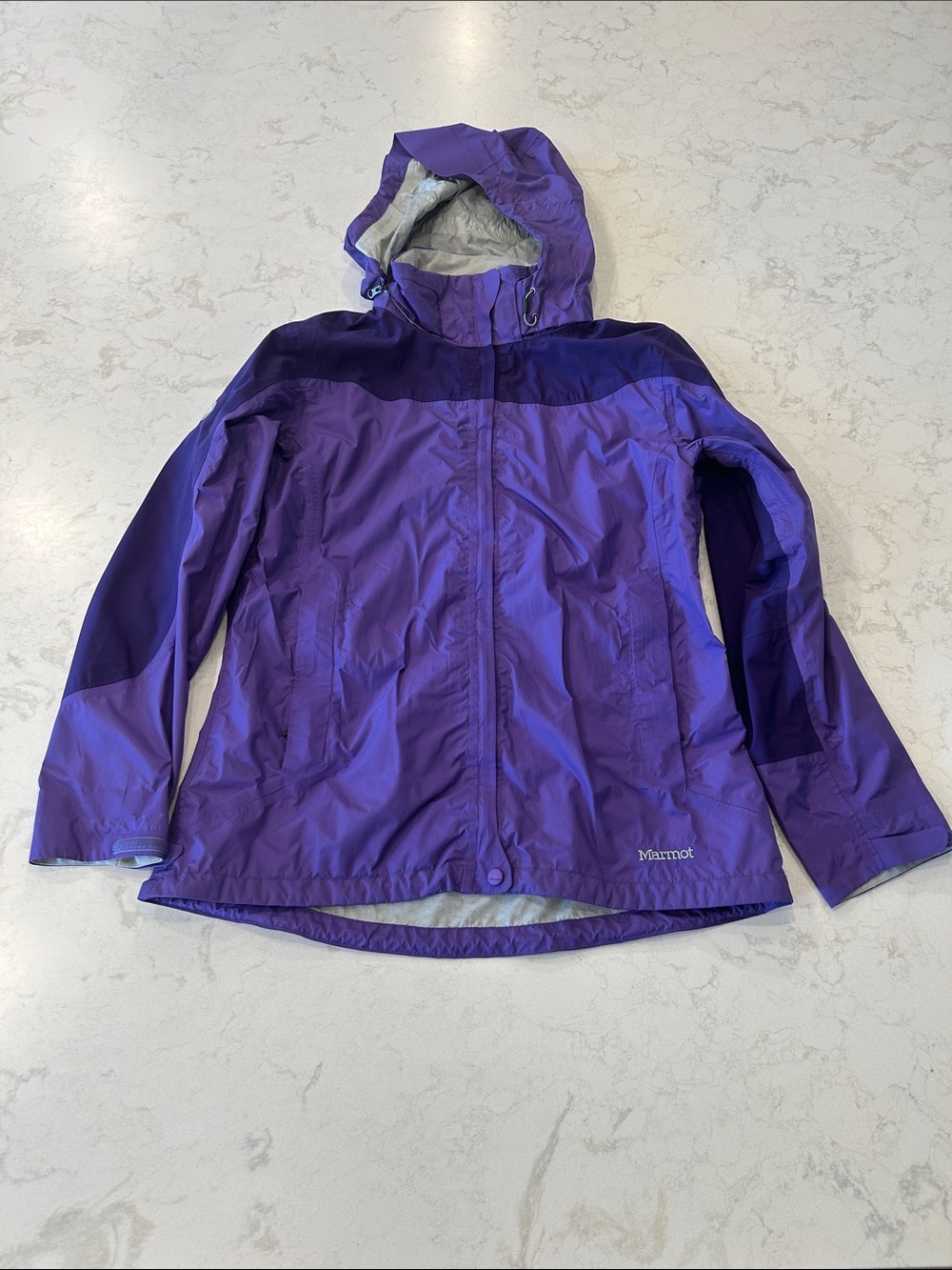 Marmot PreCip Two-Tone Purple Rain Jacket Gorpcore Women’s Large